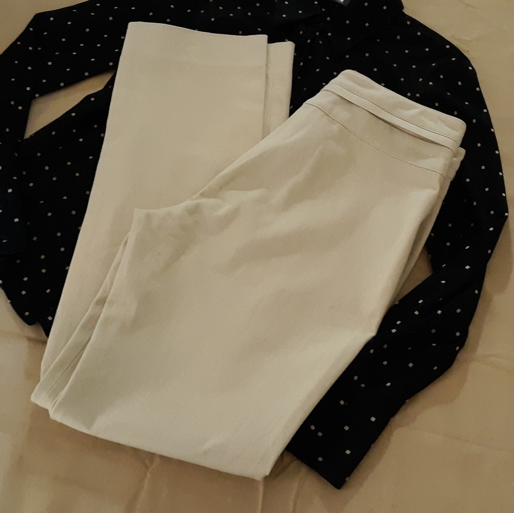DKNY Zipper Khaki pants